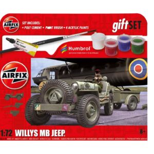 Airfix A55117A Hanging Gift Set - Willys MB Jeep (1:72 Scale)