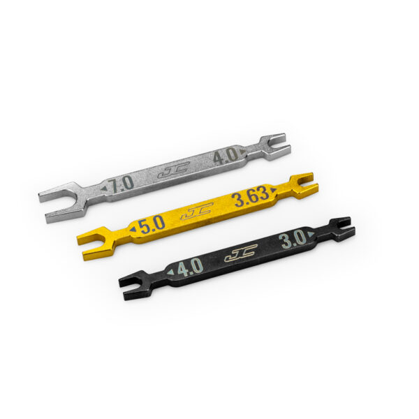 J Concepts JC5024 Combo Open Wrench Set - 3pc (3,4,3.63,5,4,7mm)