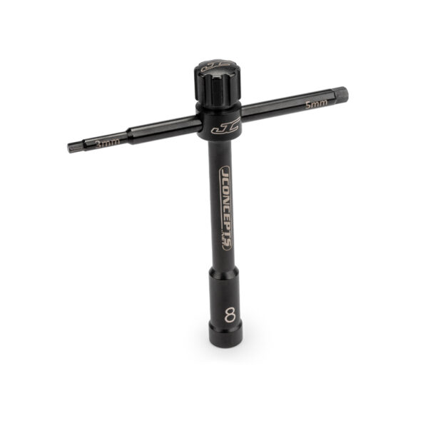 J Concepts JC5026 Multi-Wrench - Black - 8mm (glow plug) - 3mm | 5mm