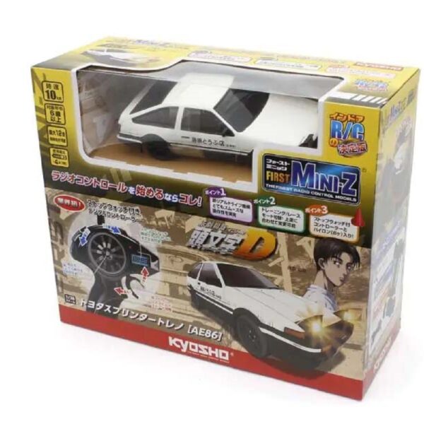 Kyosho K.66601A First Mini-Z 1-28 Initial-D Toyota Sprinter Trueno AE86 WH-BK 4 - Image 2