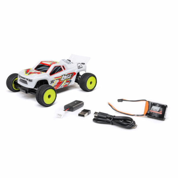 LOSI LOS-1392T1 1/28 Micro-T 2WD Stadium Truck RTR White - Image 3