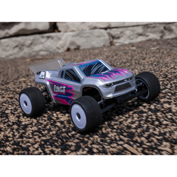 LOSI LOS-1392T2 1/28 Micro-T 2WD Stadium Truck RTR Silver - Image 19