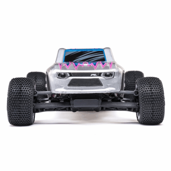 LOSI LOS-1392T2 1/28 Micro-T 2WD Stadium Truck RTR Silver - Image 4