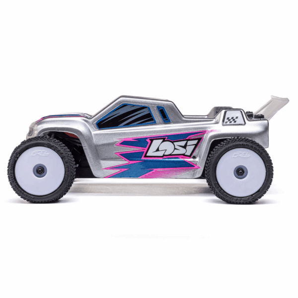 LOSI LOS-1392T2 1/28 Micro-T 2WD Stadium Truck RTR Silver - Image 5