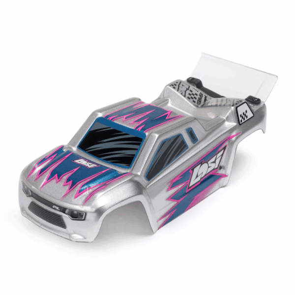 LOSI LOS-1392T2 1/28 Micro-T 2WD Stadium Truck RTR Silver - Image 16
