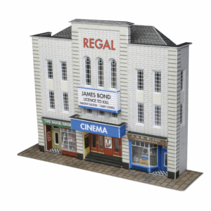 Metcalfe PN170 N Scale Low Relief Cinema and Two Shops