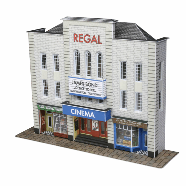 Metcalfe PN170 N Scale Low Relief Cinema and Two Shops