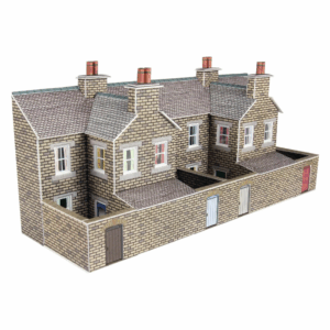 Metcalfe PN177 N Scale Low Relief Stone Terraced House Backs