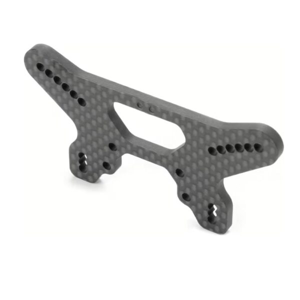 Xray XR362089 CARBON SHOCK TOWER FOR HS BULKHEAD - 2-DOTS - FRONT