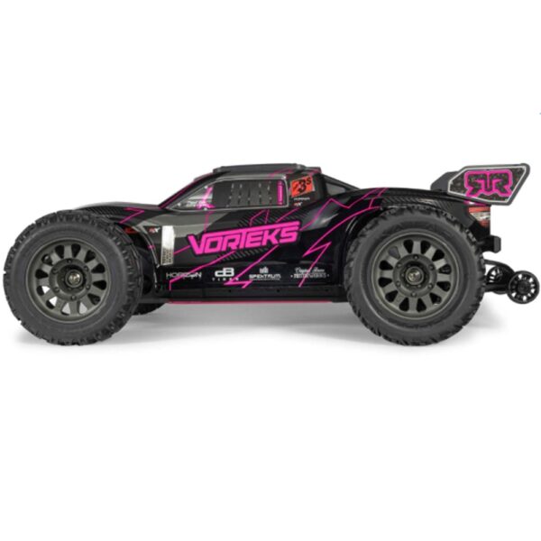 Arrma ARA3505T3 1/10 VORTEKS 223S DSC 2WD RTR Brushless Stadium Truck, Pink - Image 8