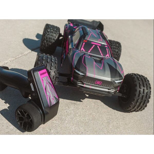 Arrma ARA3505T3 1/10 VORTEKS 223S DSC 2WD RTR Brushless Stadium Truck, Pink - Image 9