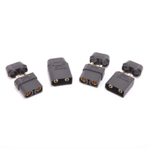 MonkeyKing MK2910HPBK XT90 Plug with Sheath M/F Black - 2pcs