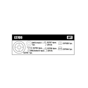 Mugen E2709 CLUTCH SET 4PIN