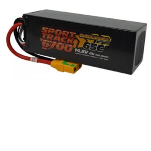 Overlander 3612-EC5 6700mAh 14.8V 4S 65C Hard Case Sport Track LiPo Battery