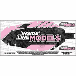 TKR-IND-B7-ILMPINK Insidelinemodels Chassis skin - 1 pc (Team Associated B7)- Pink