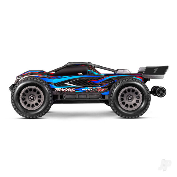 TRX108076-1-BLUE Mini XRT VXL-3S 4WD RTR Race Truck, Blue - Image 2