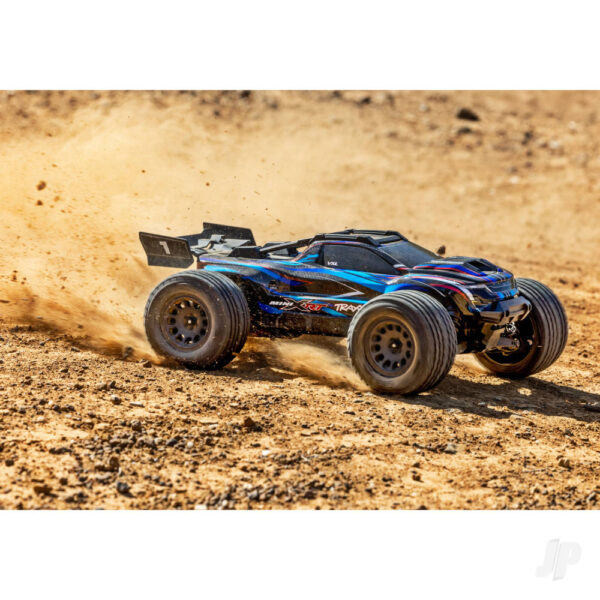 TRX108076-1-BLUE Mini XRT VXL-3S 4WD RTR Race Truck, Blue - Image 8