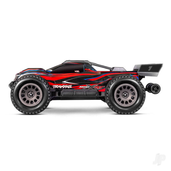 TRX108076-1-RED Mini XRT VXL-3S 4WD RTR Race Truck, RED - Image 2