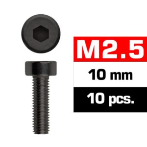 Ultimate Racing UR1632510 M2,5x10mm Cap Head Screws (10 pcs)
