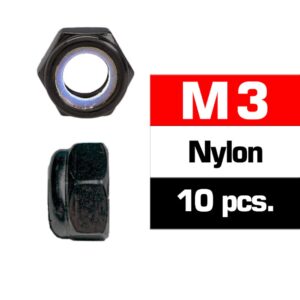 Ultimate Racing UR165300 M3 Nylon Locknuts (10pcs)