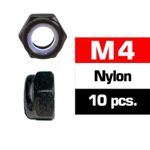 Ultimate Racing UR165400 M4 Nylon Locknuts (10pcs)