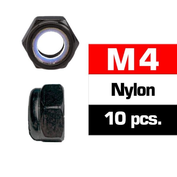 Ultimate Racing UR165400 M4 Nylon Locknuts (10pcs)
