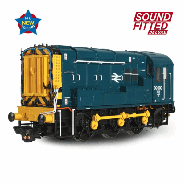 Bachmann 35-921SFX Class 09 09009 BR Blue (Wasp Stripes) - Image 2