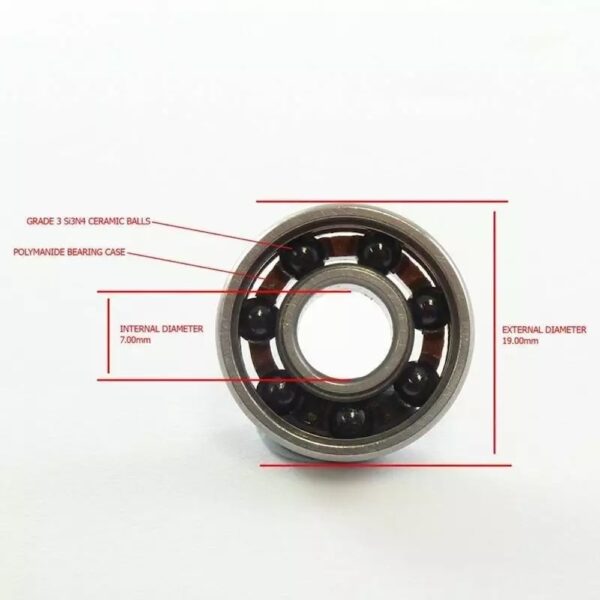 Answer-RC ANSBR0719C 7x19x6mm Ceramic Front Engine Bearing - Image 2