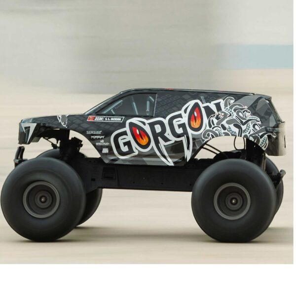 ARRMA ARA3230ST3 1/10 GORGON MEGA 550 2WD MT with Battery & Charger Gun Metal - Image 18