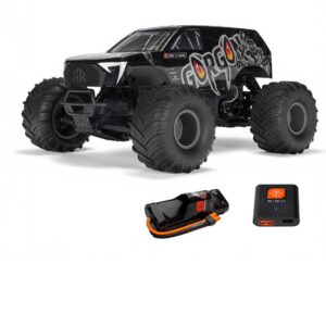 ARRMA ARA3230ST3 1/10 GORGON MEGA 550 2WD MT with Battery & Charger Gun Metal