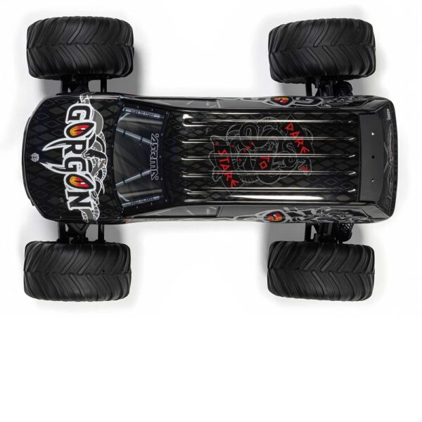 ARRMA ARA3230ST3 1/10 GORGON MEGA 550 2WD MT with Battery & Charger Gun Metal - Image 7