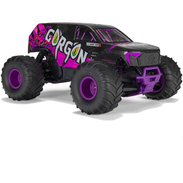 ARRMA ARA3230ST4 1/10 GORGON MEGA 550 2WD MT with Battery & Charger Purple - Image 2