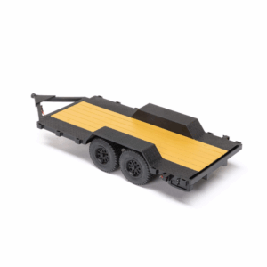 Axial AXI00009 SCX24 Flat Bed Vehicle Trailer with LED Taillights:1/24th