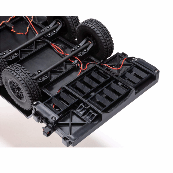 Axial AXI00009 SCX24 Flat Bed Vehicle Trailer with LED Taillights:1/24th - Image 5