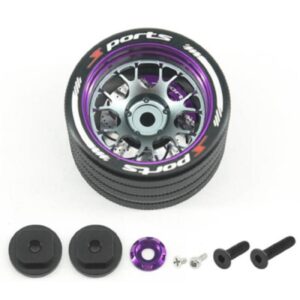 FASTRAX FAST422P ALUMINIUM STEERING BBS WHEEL - SANWA, FUTABA, FLYSKY PURPLE