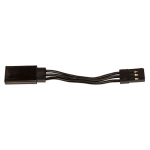Team Associated AS27162 REEDY 50mm SERVO EXTENSION WIRE BLACK (1.97IN)