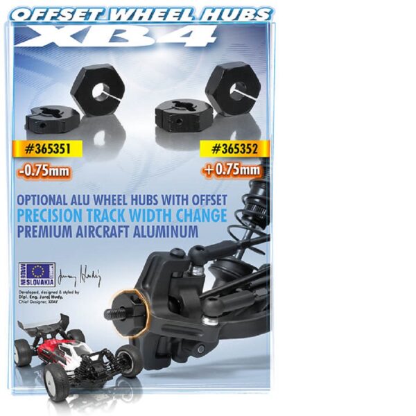 Xray XR365351 Alu Wheel Hub - Offset -0.75mm (2) - Image 2