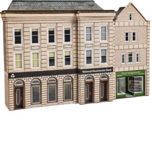 Metcalfe PN971 N Scale Low Relief Bank & Shop