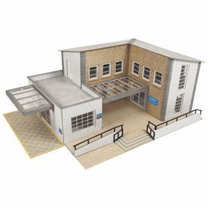 Metcalfe PO362 00/H0 Scale Municipal Building