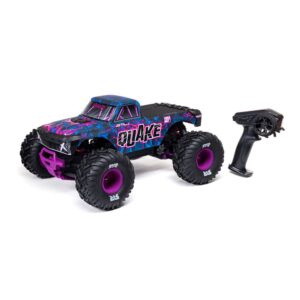 ARRMA ARA3537T3 1/10 QUAKE 223S DSC 2WD RTR Brushless Monster Truck Purple