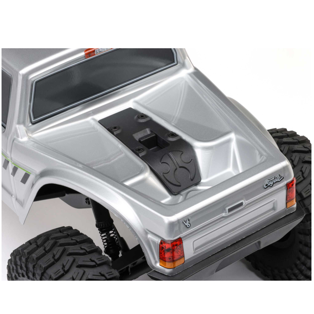 Axial AXI-2036T1 1/10 SCX10 III Coyote 4X4 RTR Brushed Rock Crawler, Silver - Image 16