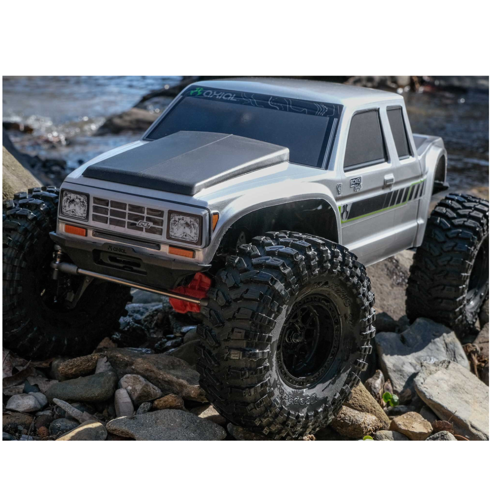 Axial AXI-2036T1 1/10 SCX10 III Coyote 4X4 RTR Brushed Rock Crawler, Silver - Image 22