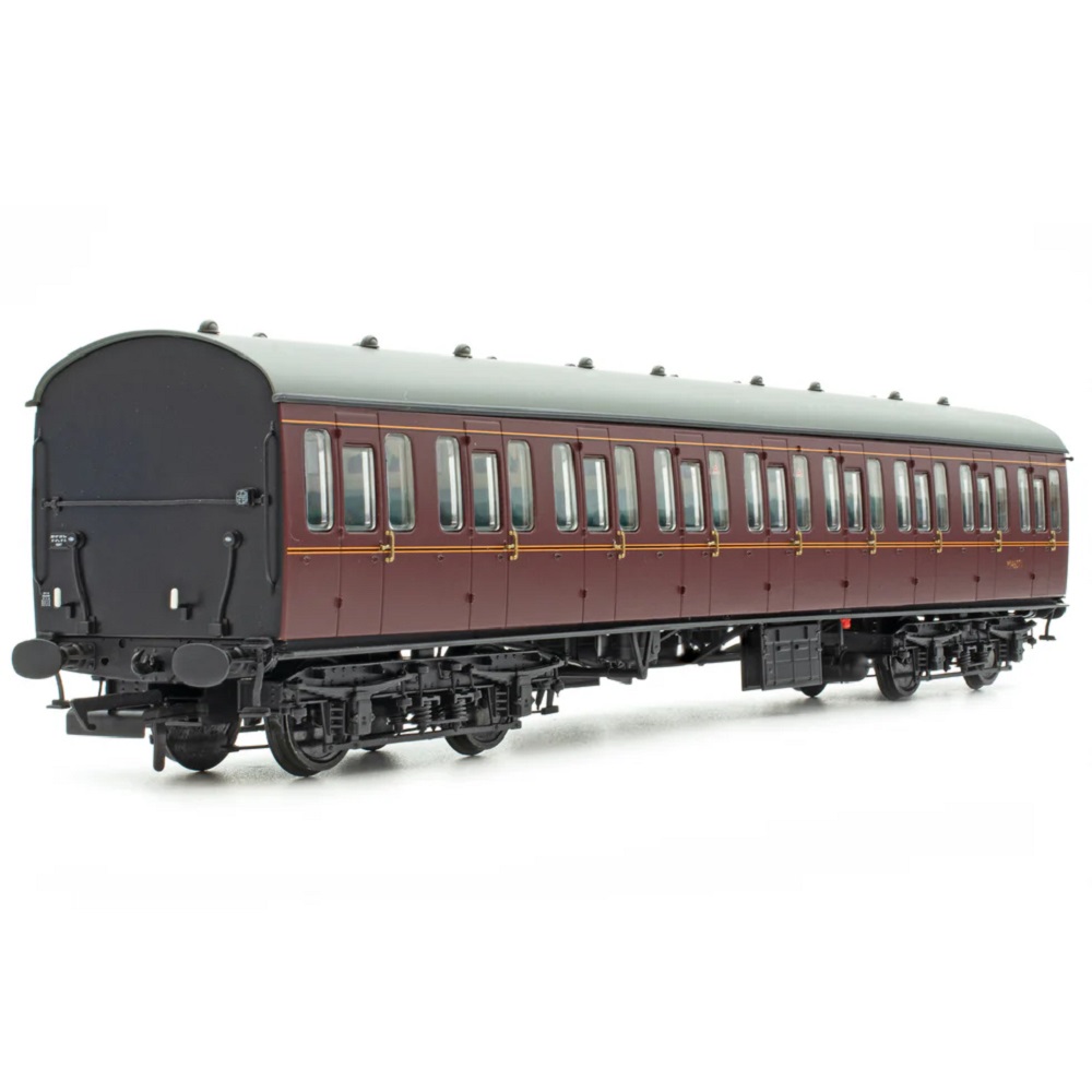 Accurascale ACC2357 BR Mk1 57' Non-Gangway Coach - C - Plain Maroon M41001 - Image 3