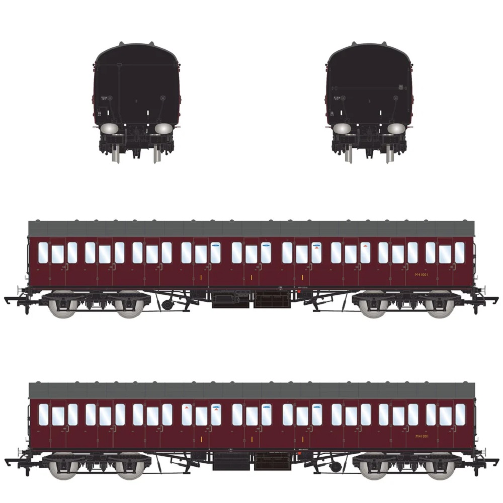 Accurascale ACC2357 BR Mk1 57' Non-Gangway Coach - C - Plain Maroon M41001