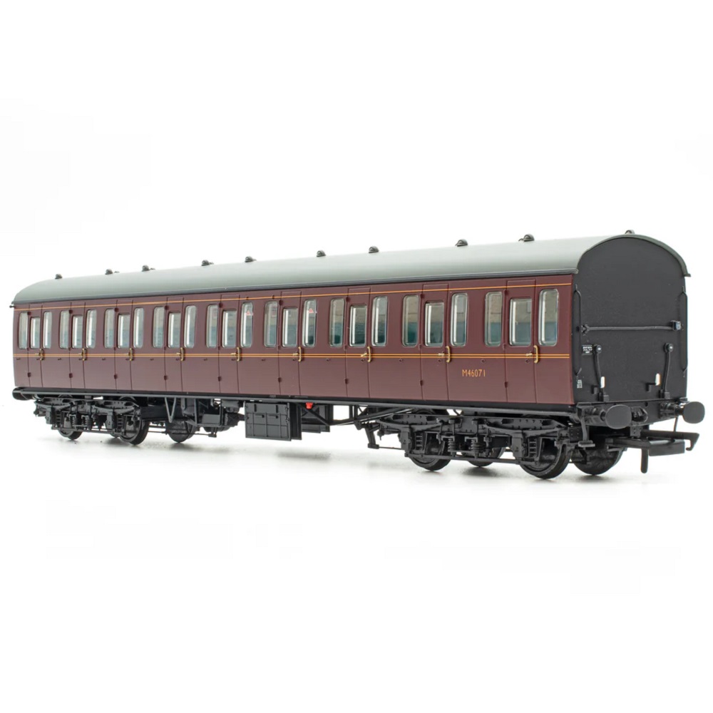 Accurascale ACC2371 BR Mk1 57' Non-Gangway Coach - S - Lined Maroon (Low position) M46071 - Image 2