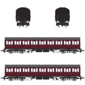 Accurascale ACC2372 BR Mk1 57' Non-Gangway Coach - S - Lined Maroon (Low position) M46069
