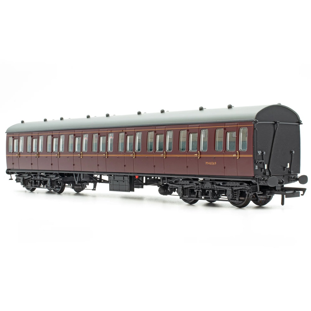Accurascale ACC2372 BR Mk1 57' Non-Gangway Coach - S - Lined Maroon (Low position) M46069 - Image 2