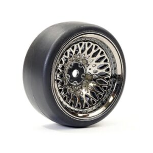FAST1357BC-D19 (4) DRIFT D1 TYRE 9MM Offset CLASSIC WHEELS - BLACK CHROME