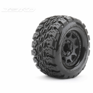 Jetko JK2802CB EX Tyre MT King Cobra Black Wheel 2.8 Hex 12,14,17mm (2)"