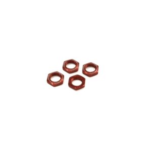 Kyosho IFW472R SERRATED WHEEL NUTS KYOSHO INFERNO 1:8 (4) RED